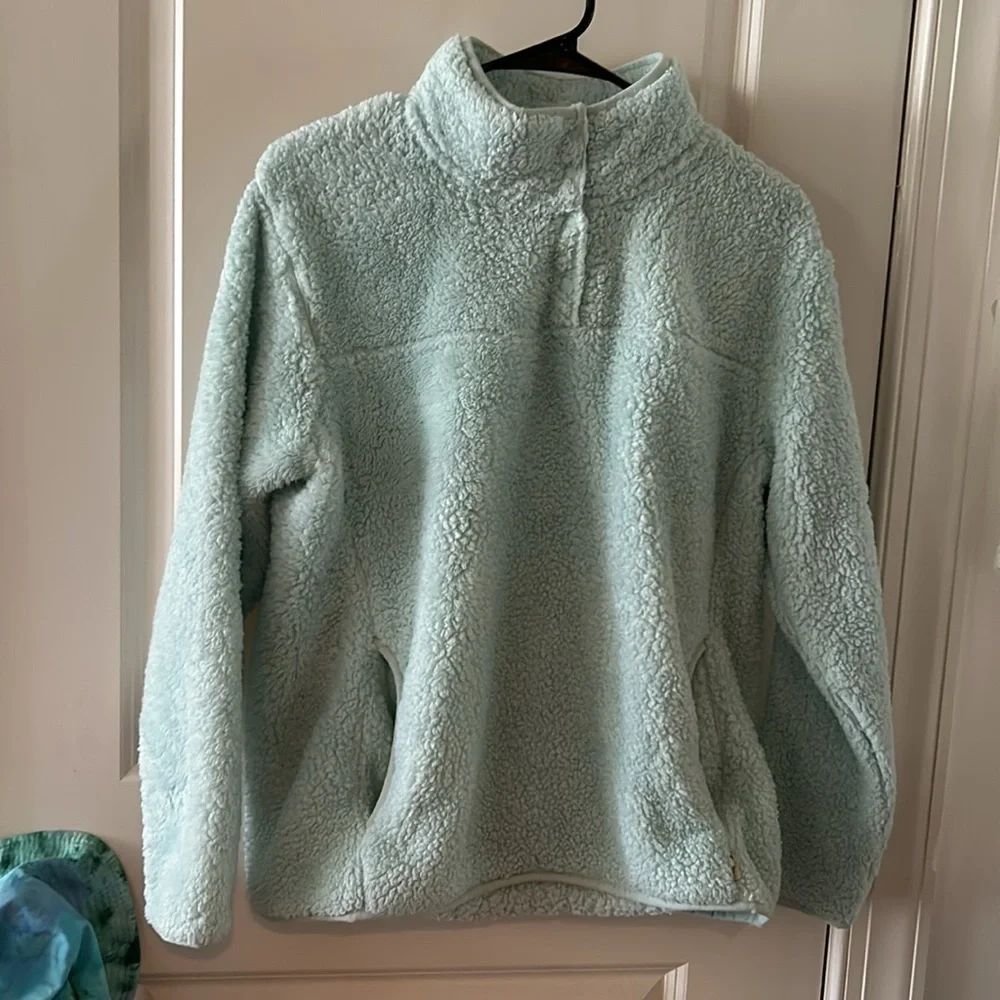 Eddie Bauer Womens Cozy Fuzzy Sweater sz L NWOT - Picture 2 of 9